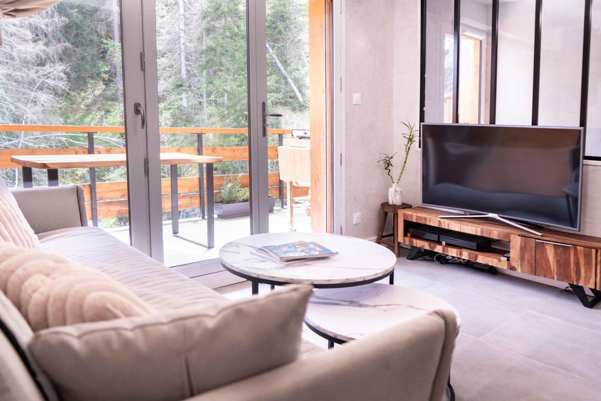 Studio Cabine Au Loup Blanc Avec Vue Mont Blanc Saint-Gervais-les-Bains Bagian luar foto